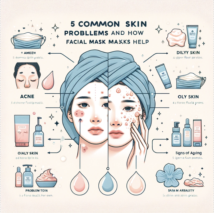 5 Common Skin Problems and How Facial Masks Can Help